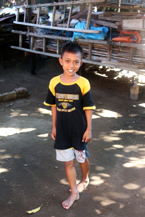 Syahrul (11), Anak Ternate sudah tujuh kali terkena Malaria. Foto Januar Hakam.