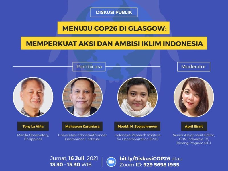 Menuju COP26 di Glasgow