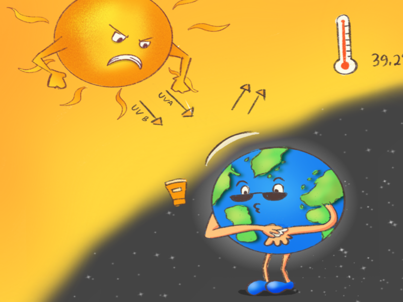 Ilustrasi pemanasan global