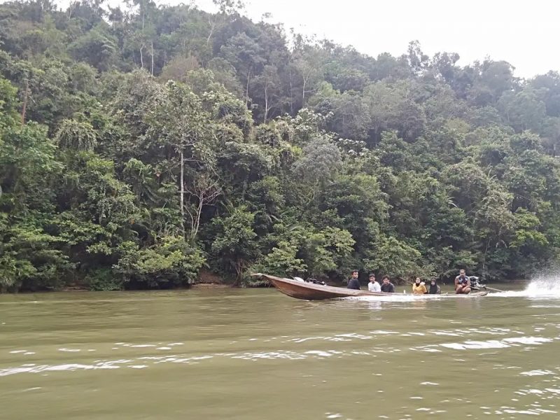 Area lubuk larangan di Desa Tanjung Belit, Kabupaten Kampar, Riau