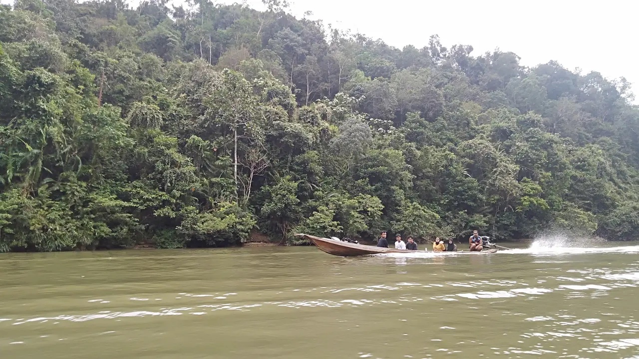 Area lubuk larangan di Desa Tanjung Belit, Kabupaten Kampar, Riau