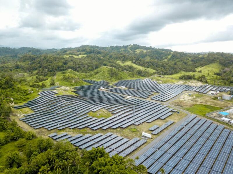 Solar panels in Wineru VIllage, North Sulawesi