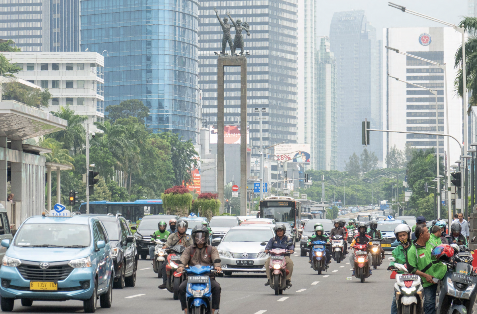 Hazy Jakarta skies by Vital Strategies 2019