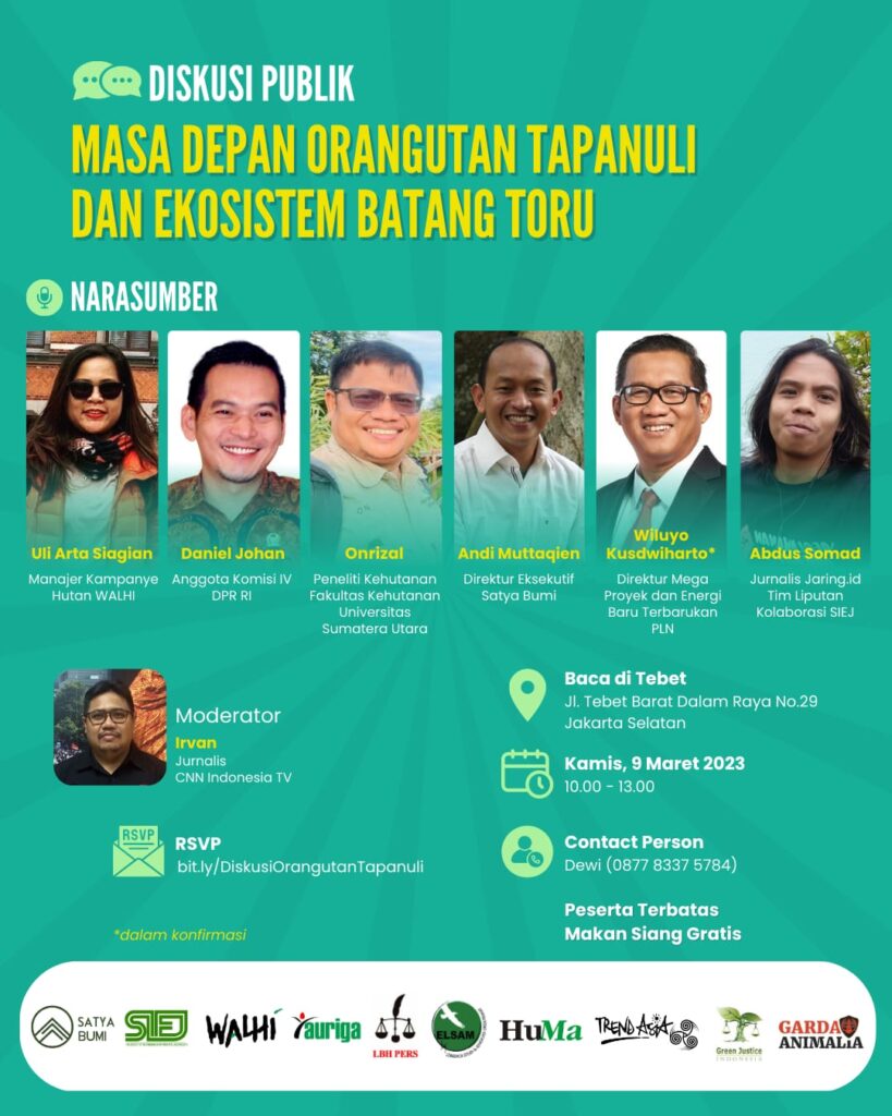 Poster diskusi Batang Toru