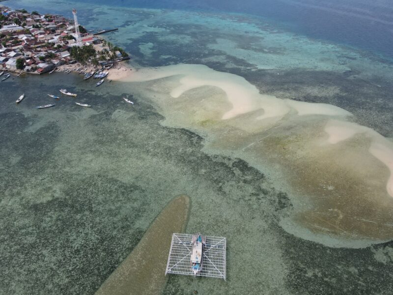 Aerial view Pulau Kodingareng Sulawesi Selatan