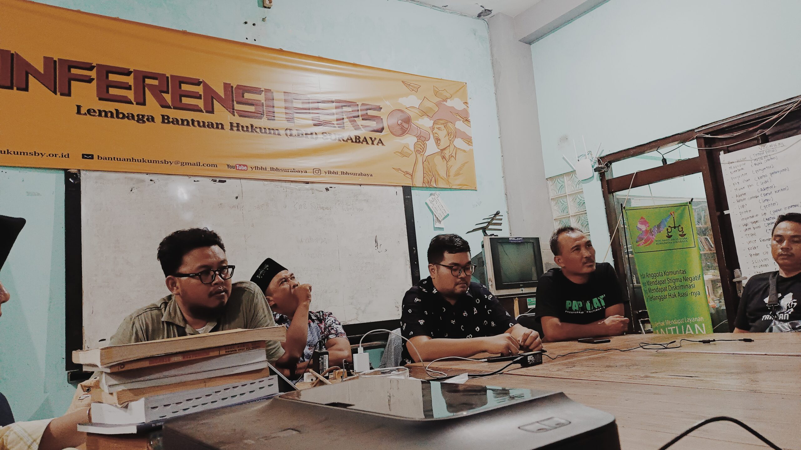 Press conference of CSOs and NGOs at LBH Pers Surabaya