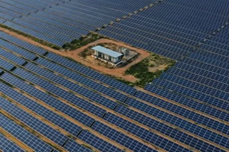 Solar panels at Bagja Sikar Park in India