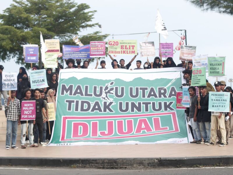 Protest in North Maluku