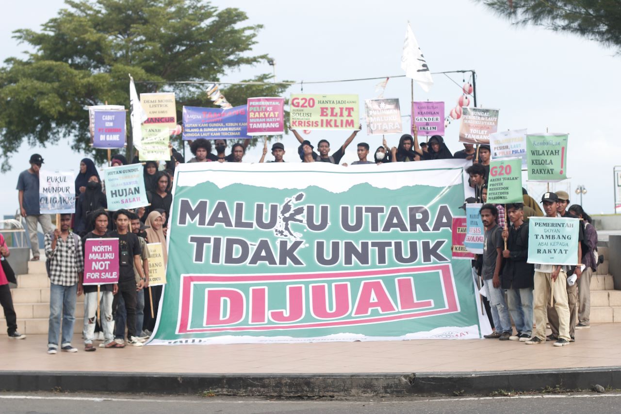 Protest in North Maluku