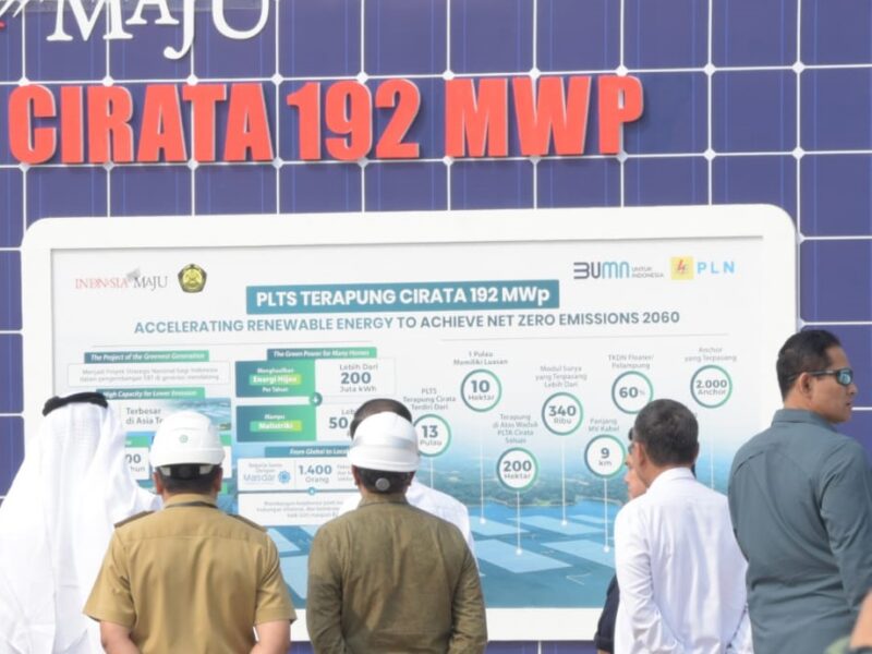 Cirata floating solar plant Purwakarta