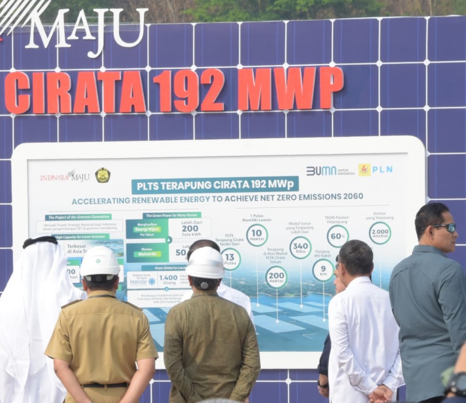 Cirata floating solar plant Purwakarta