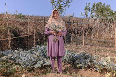 Salah satu sosok petani Malino. (Foto Iqbal Lubis dari laman Greenpeace)