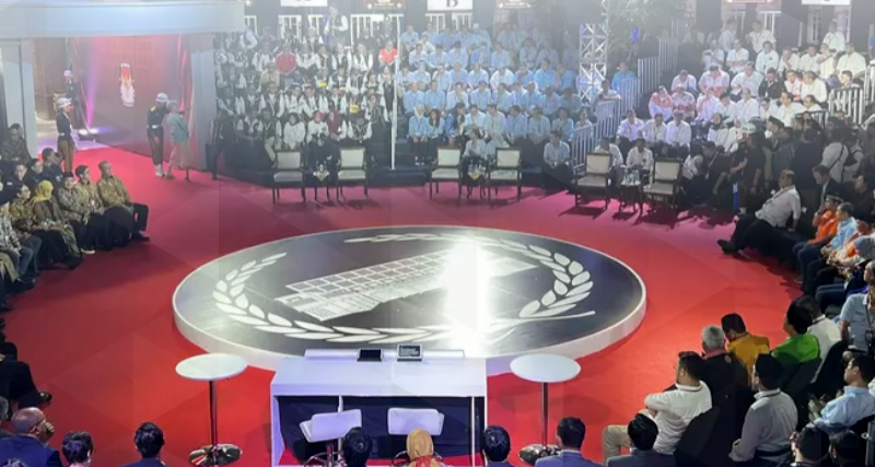Debat para calon presiden (Capres) Pemilu 2024 dinilai kurang memperhatikan isu lingkungan. (Foto: WALHI)