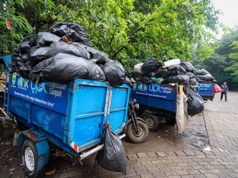 Sampah di TPS Kota Bandung masih tercampur. (Humas Bandung) darurat sampah