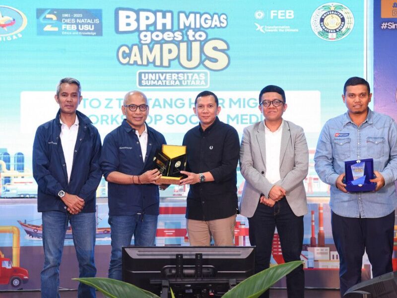 Universitas Sumatera Utara (USU) menerima kunjungan dari BPH Migas. Hemat dalam penggunaan energi menjadi isu yang mengemuka. (Foto: USU)