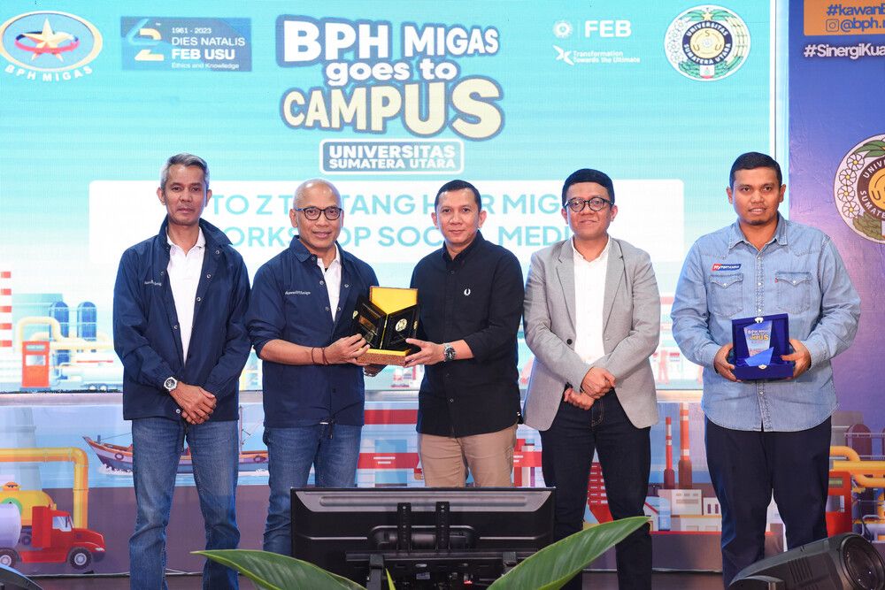 Universitas Sumatera Utara (USU) menerima kunjungan dari BPH Migas. Hemat dalam penggunaan energi menjadi isu yang mengemuka. (Foto: USU)