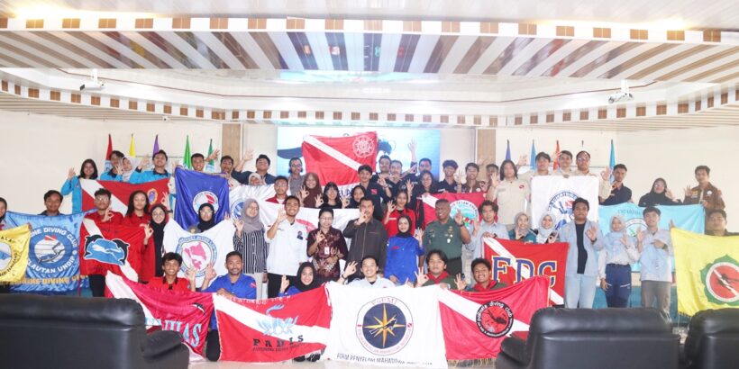 Jambore Selam Nasional di Aula Rektorat Universitas Pattimura. Jambore bertujuan melestarikan laut Maluku. (Foto: Unpatti)