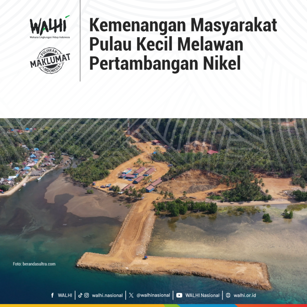 Kampanye WALHI menyelamatkan pulau kecil di Indonesia. (WALHI)