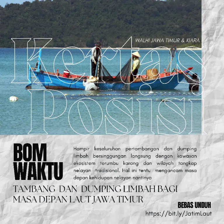 Ancaman dan dampak eksploitasi kawasan laut Jawa Timur. Perda baru membuka ruang untuk pertambangan pasir laut yang mengancam biodiversitas laut.