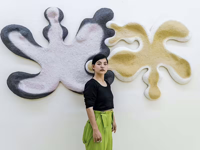 Pameran seni kolaborasi Greenpeace Indonesia dengan Ines Katamso dan Kanoko Takaya di ARTJOG 2024. (Greenpeace Indonesia)