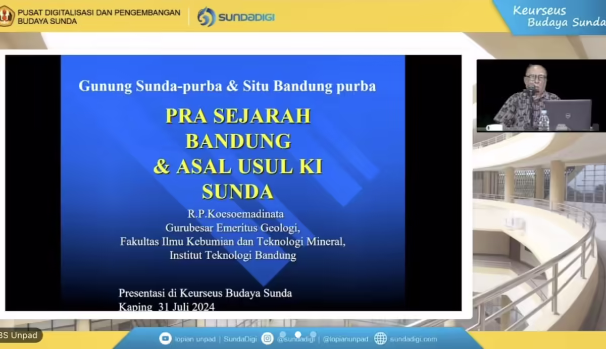 Diskusi Prasejarah Bandung dan Asal Usul Ki Sunda, Rabu, 31 Juli 2024. (Humas Bandung)