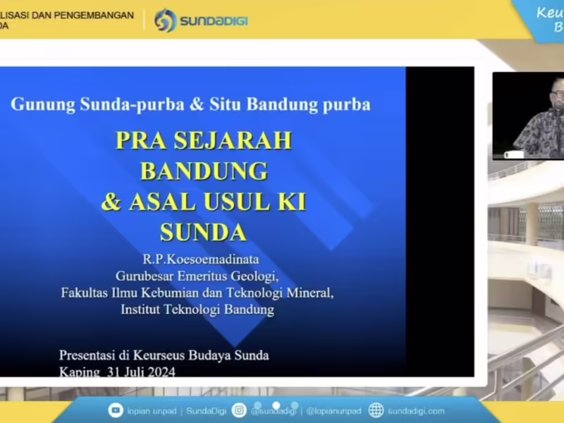 Diskusi Prasejarah Bandung dan Asal Usul Ki Sunda, Rabu, 31 Juli 2024. (Humas Bandung)