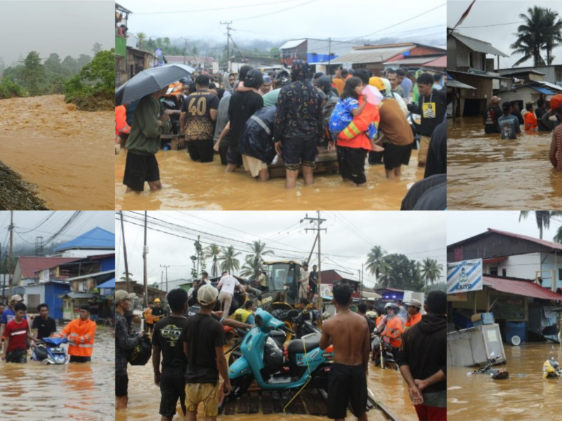 Aktivitas pertambangan di Halmahera Tengahtelah mengganggu ekosistem hutan yang berfungsi menahan aliran air.