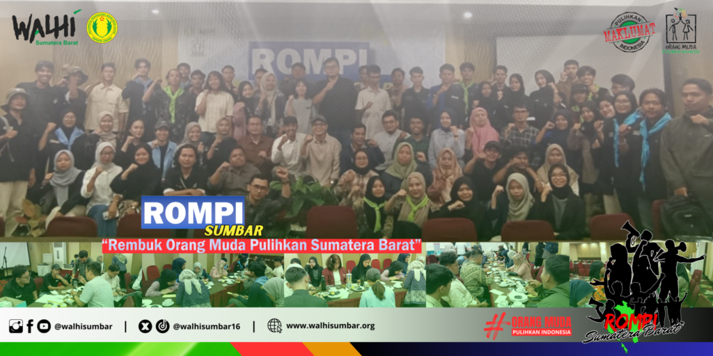 ROMPI Sumatera Barat 2024 melakukan rembug pulihkan Sumbar. (Walhi Sumbar)