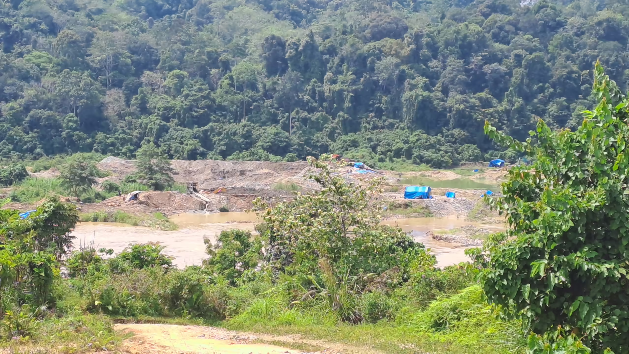 Batang Hari Solok Selatan, surga bagi penambang emas ilegal