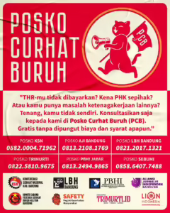 Posko Curhat Buruh diluncurkan bersamaan dengan momentum peringatan International Women’s Day Di Bandung