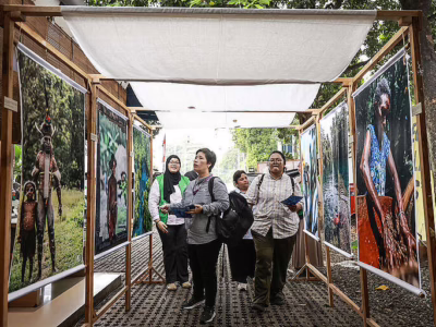 Pameran “Surga yang Dibisukan” di Kala di Kalijaga, Jakarta, Senin (11/8/2025). © Dhemas Reviyanto/Greenpeace