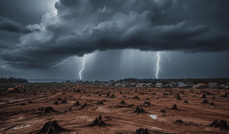 Angin kencang dan hujan lebat makin sering terjadi sementara alokasi anggaran penanganan bencana semakin menciut.