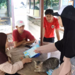 Tim KK Hidrografi melakukan diseminasi produk berupa Dashboard “Searibu” kepada pelaku wisata (pengelola penangkaran penyu) di Pulau Pramuka, Sabtu (20/9/2025). (Muhammad Syahrul Tasyrifan)
