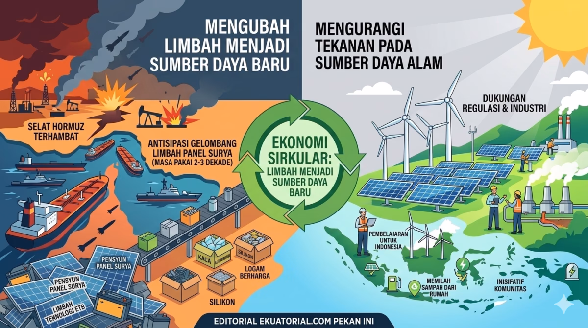 Dengan perencanaan yang matang, belajar dari China limbah justru dapat menjadi sumber bahan baku baru bagi industri.