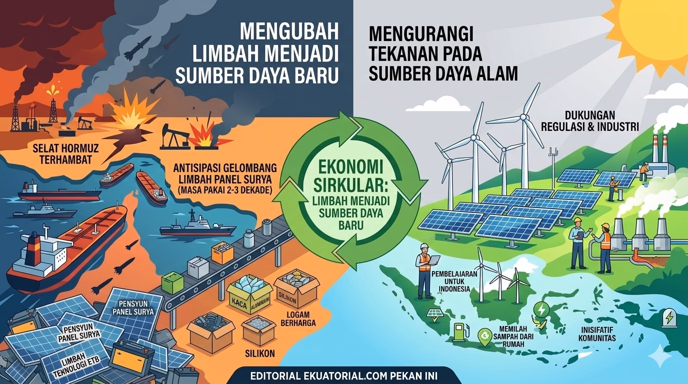 Dengan perencanaan yang matang, belajar dari China limbah justru dapat menjadi sumber bahan baku baru bagi industri.