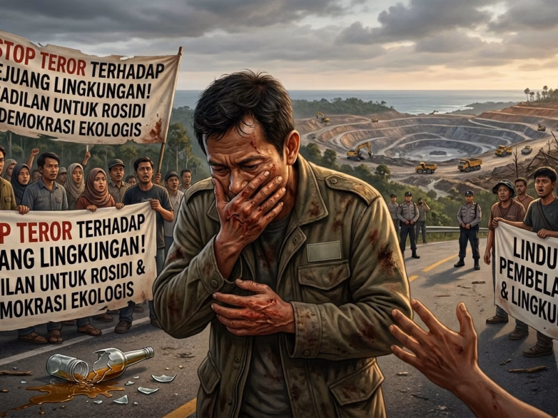 Teror terhadap aktivis lingkungan kembali terjadi dan sekali lagi, pelaku dan dalangnya belum terungkap.