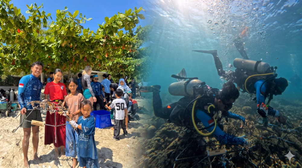Menghidupkan Kembali Terumbu Karang di Teluk Ekas