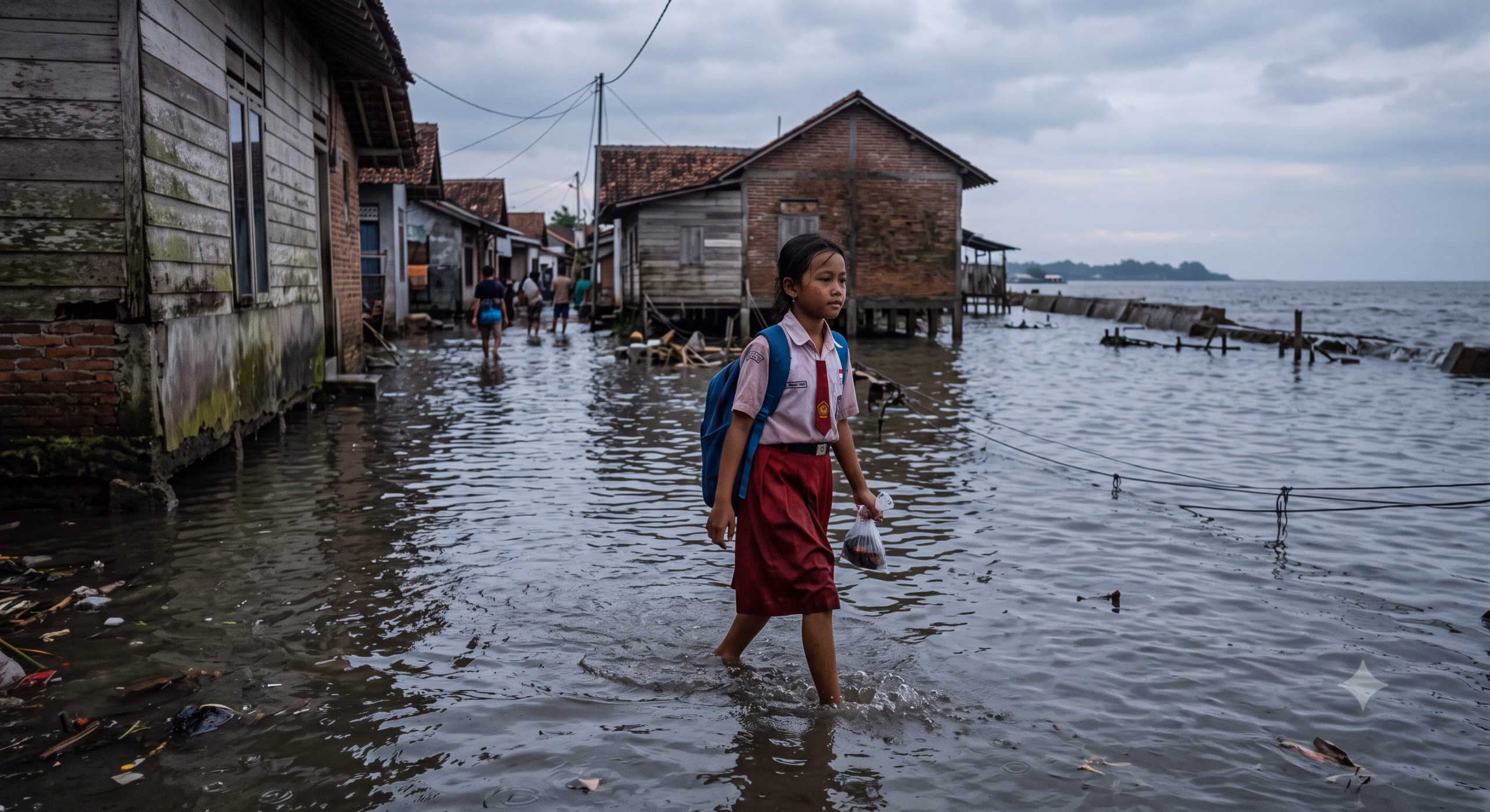 Children's Climate Risk Report 2026 yang baru saja dirilis oleh UNICEF menyoroti krisis iklim berdampak pada anak-anak di pesisir.