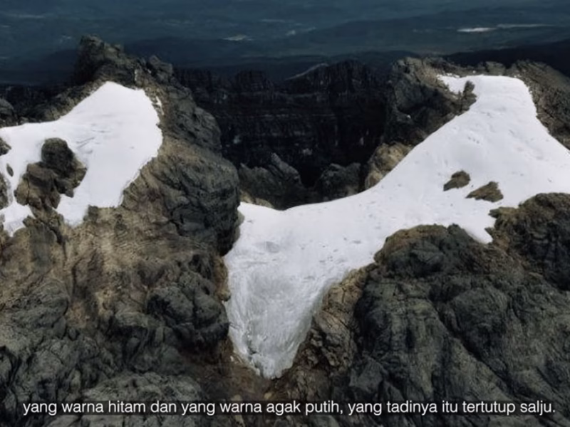 Kepunahan es di Puncak Jaya Papua bukan lagi sebuah kemungkinan, melainkan sebuah kepastian sejarah yang sedang berlangsung