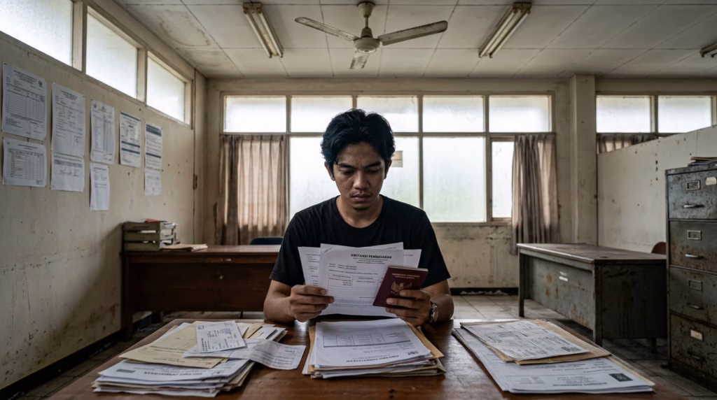 modus jebakan lowongan kerja awak kapal perikanan (AKP) di Facebook, mulai dari janji keberangkatan cepat hingga praktik penahanan dokumen dan pemerasan calon pekerja.