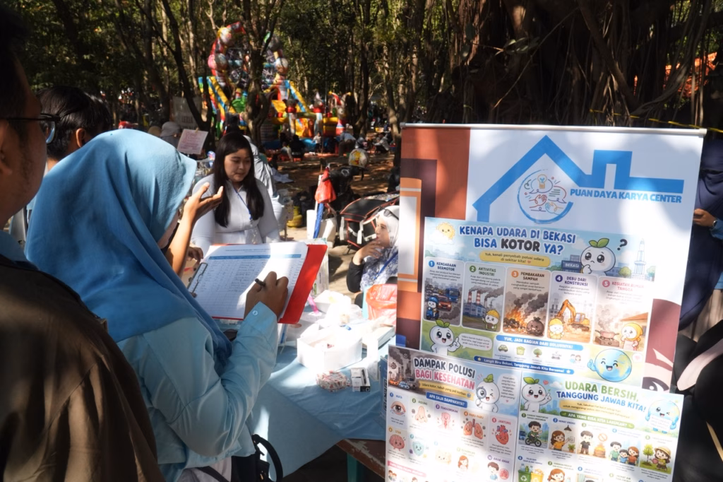 Pada Hari Peduli Polusi Udara Sedunia, ruang terbuka hijau di Bekasi disulap jadi episentrum perlawanan terhadap krisis kualitas udara.