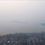 Drone di atas wilayah Wandaka Kecamatan Kulisusu, Kabupaten Buton Utara, Sulawesi Tenggara (Sultra).
